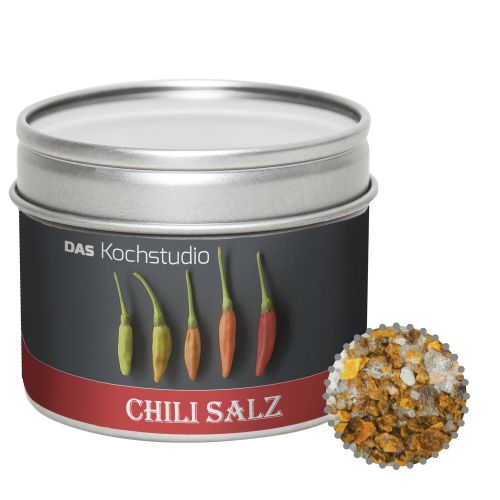 Gewürzmischung Chili-Salz, ca. 45g, Metalldose mit Sichtfenster