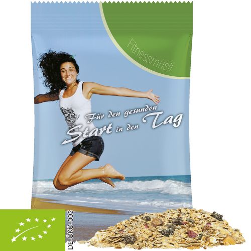 Bio Müsli Sauerkirsche, ca. 50g, Maxi-Tüte